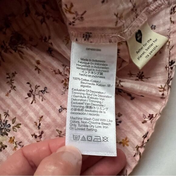 Madewell Plus Sophia Top in Bouquet Floral Pink Size 2X NWT - Picture 6 of 9